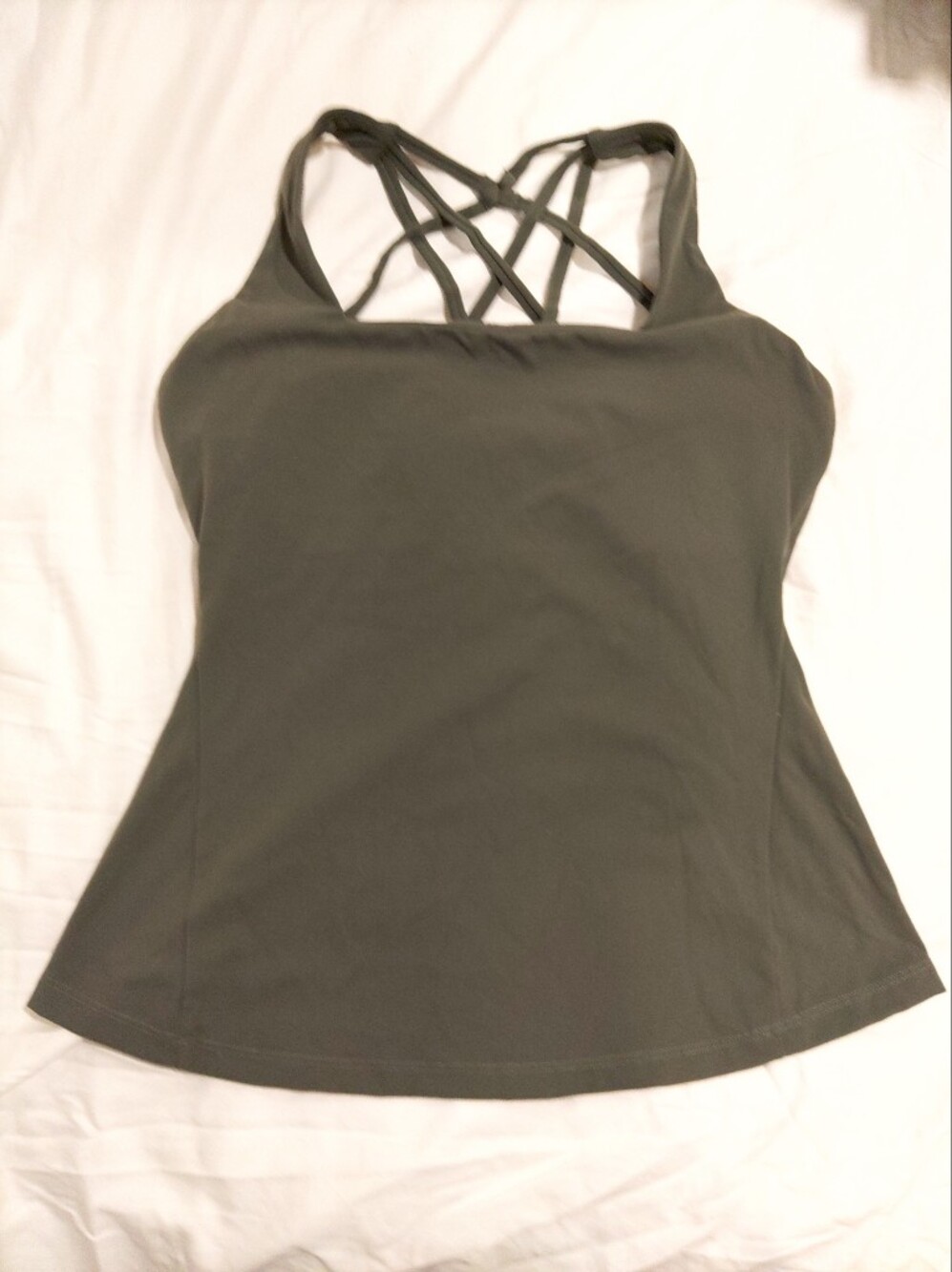Buffbunny Collection Olive Sage Green Revolution Tank Top